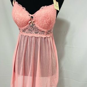 Soft pink lingerie w panties